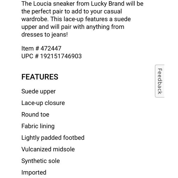 Lucky Brand Loucia Gray Suede Leopard White Sole Lace Up Sneaker 7.5 - Picture 10 of 10